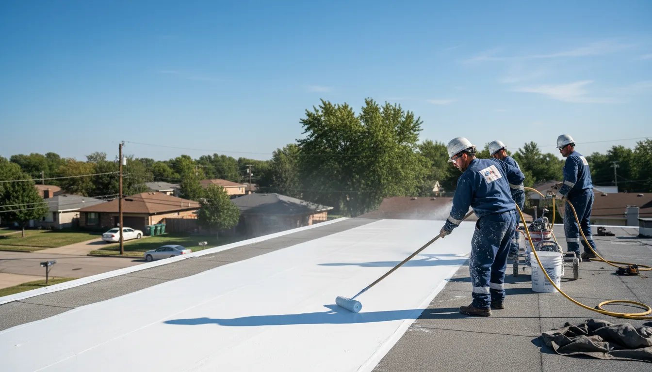 Commercial roof coating in Iron, MN near me